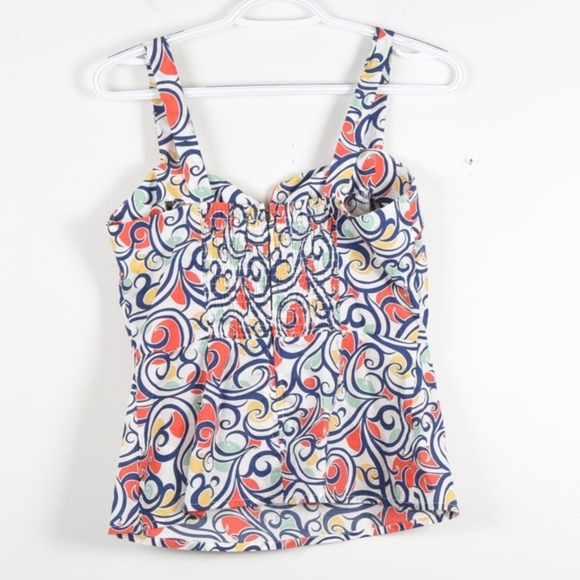 Cabi Tank Top Keepsake Sleeveless Swirls 4 - Picture 3 of 3